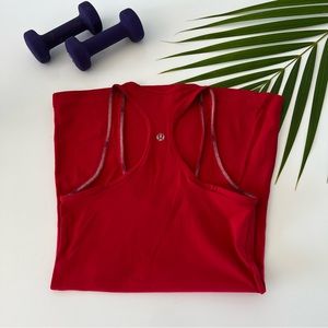 Lululemon XS/S Cool Racerback Tank Top Athletic Shirt Red 🌹